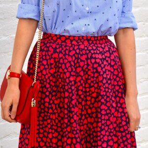 J.CREW HEART DAY MINI SKIRT SIZE 2